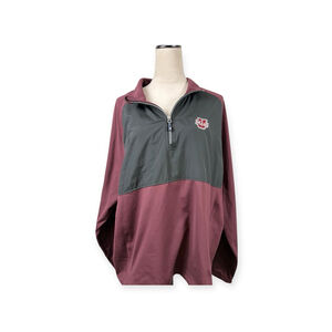 Cutter & Buck NCAA University Of Massachusetts Minutemen Jacket 1/4 Zip Size XL